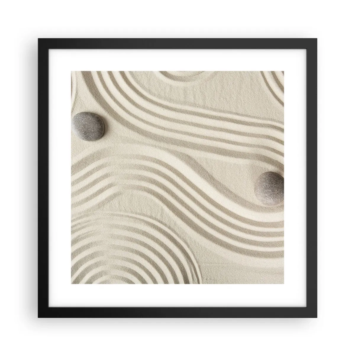 Poster în ramă neagră - Atingere de căldură - 40x40 cm