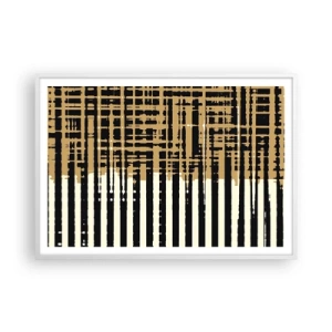 Poster în ramă albă - Abstracție arhitecturală - 100x70 cm