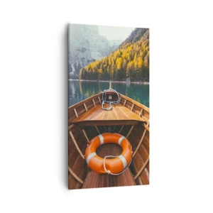 Tablou pe pânză - Excursie pe munte - 55x100 cm