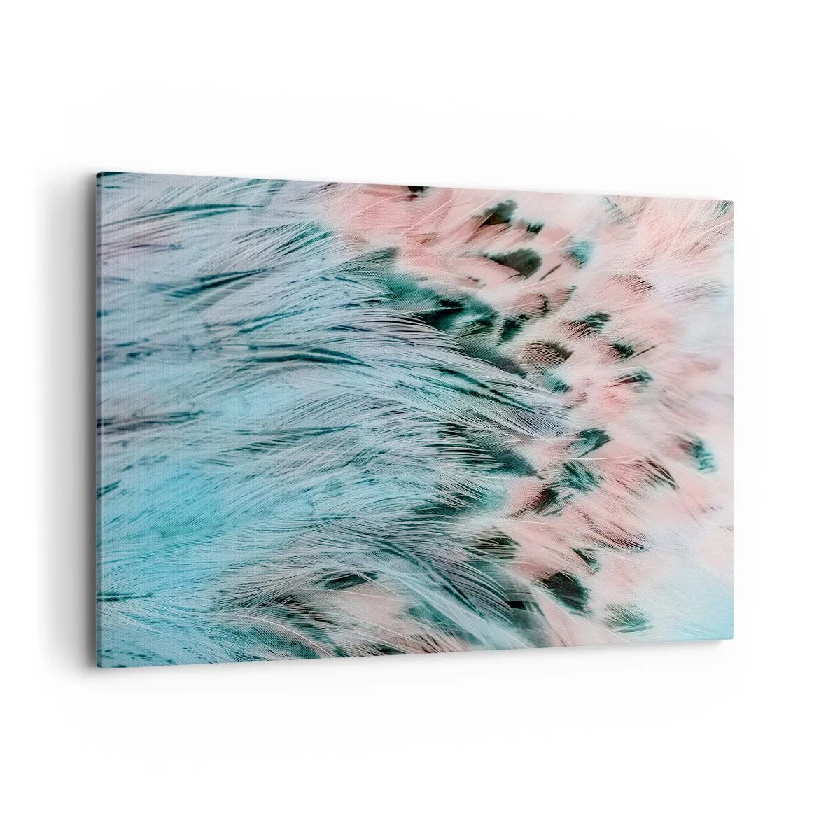 Tablou pe pânză - Puful roz și safir - 120x80 cm