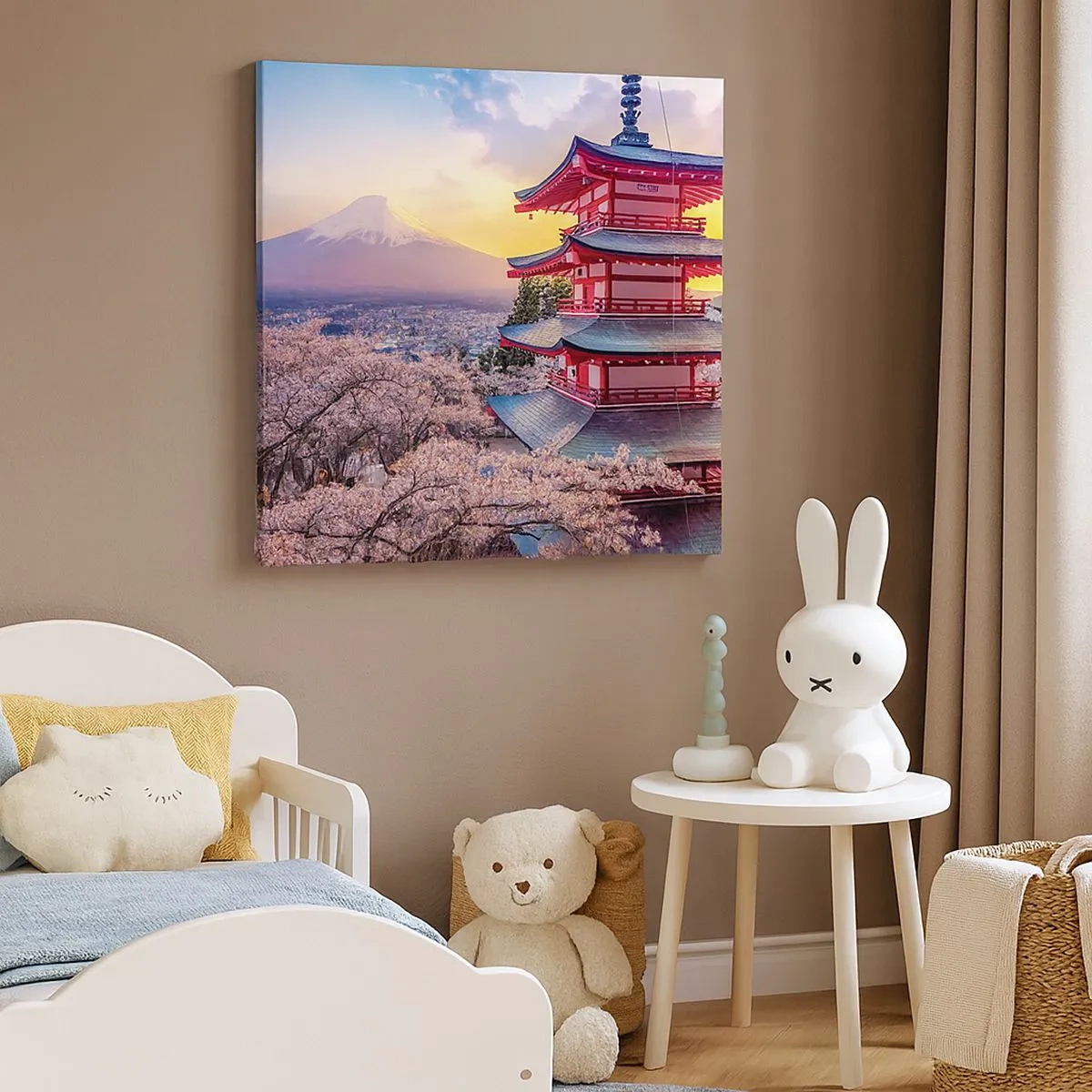 Tablou pe pânză - Esența spiritului japonez - 30x30 cm