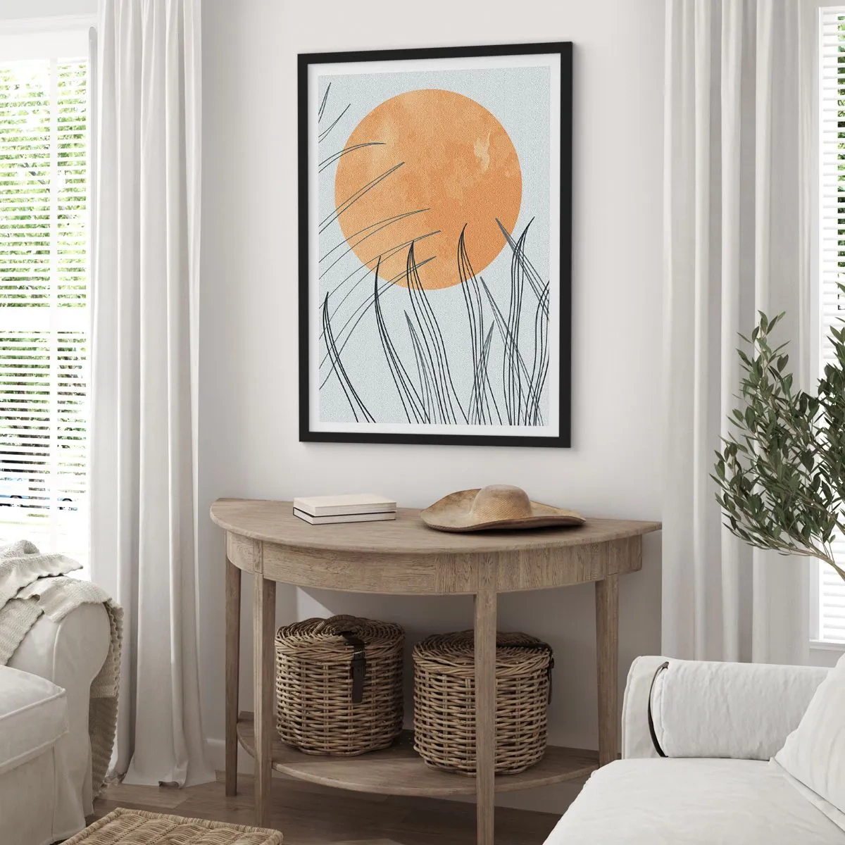 Poster în ramă neagră - Întotdeauna spre soare - 40x50 cm