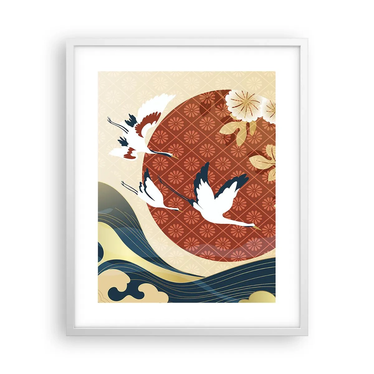 Poster în ramă albă - O fabulă japoneză - 40x50 cm