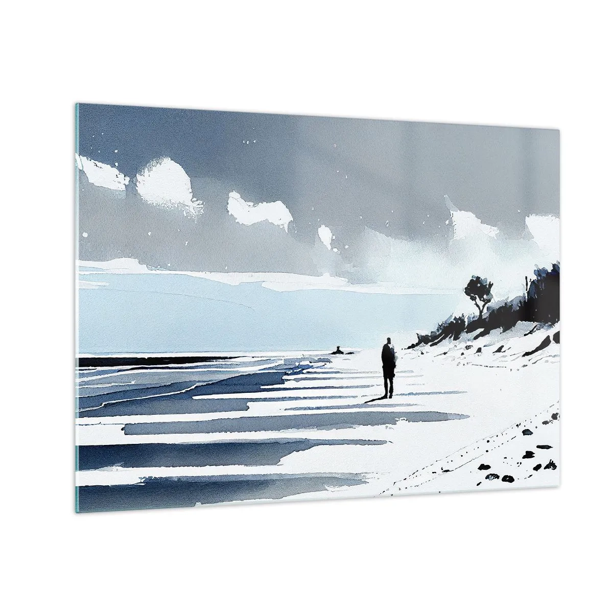 Tablou pe sticlă - Singuratic - 70x50 cm