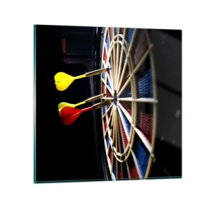 Tablou pe sticlă - Direct la subiect - 40x40 cm