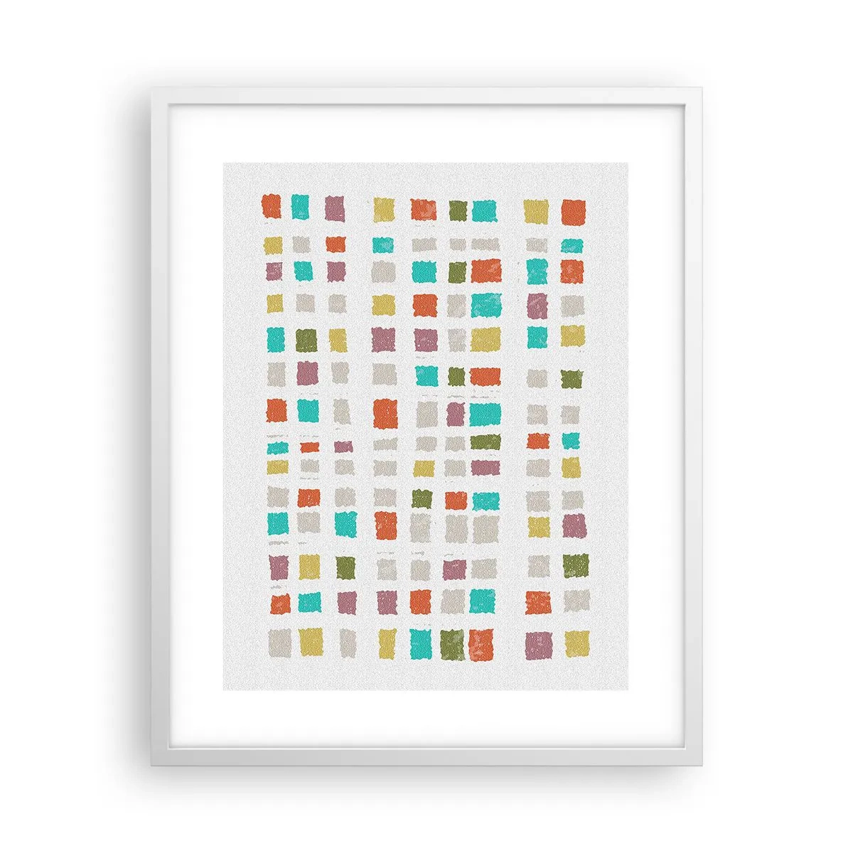 Poster în ramă albă - Joc necunoscut - 40x50 cm