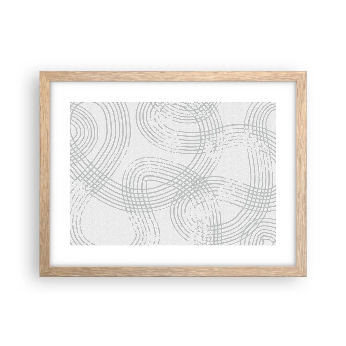 Poster în ramă de stejar deschis - Nu există o cale ușoară - 40x30 cm