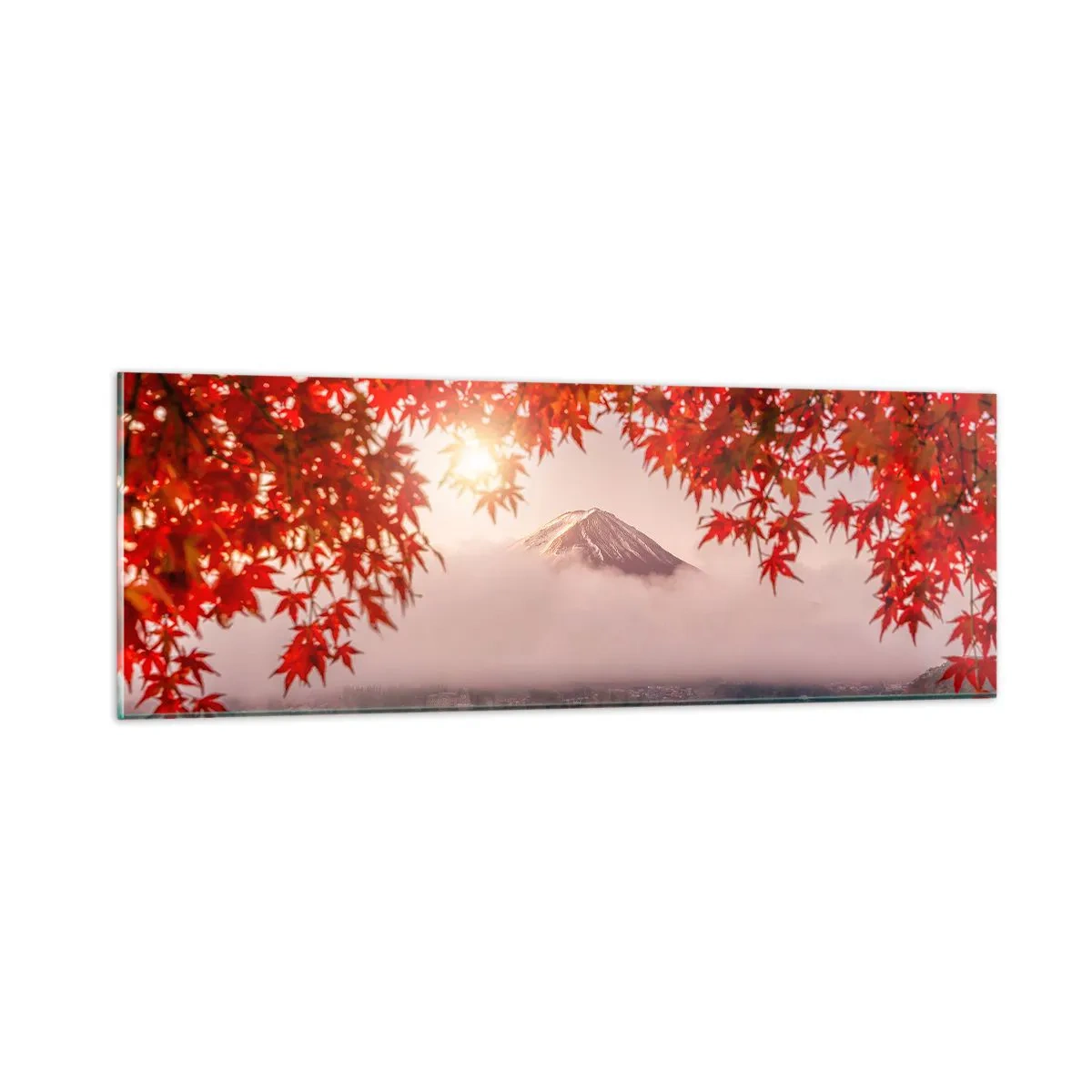 Tablou pe sticlă - În stil japonez - 90x30 cm