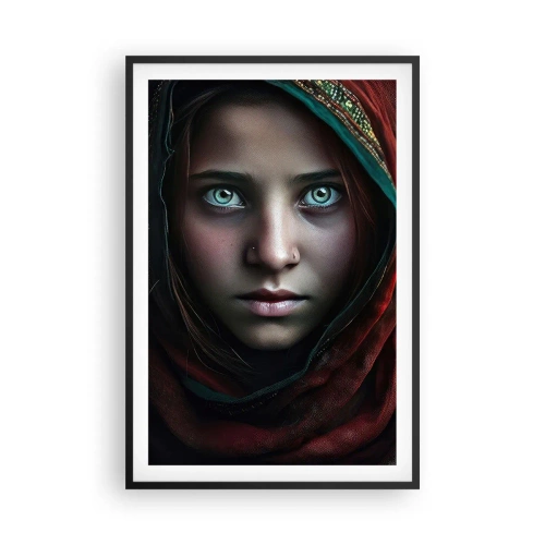 Poster în ramă neagră - Prințesa orientală - 61x91 cm