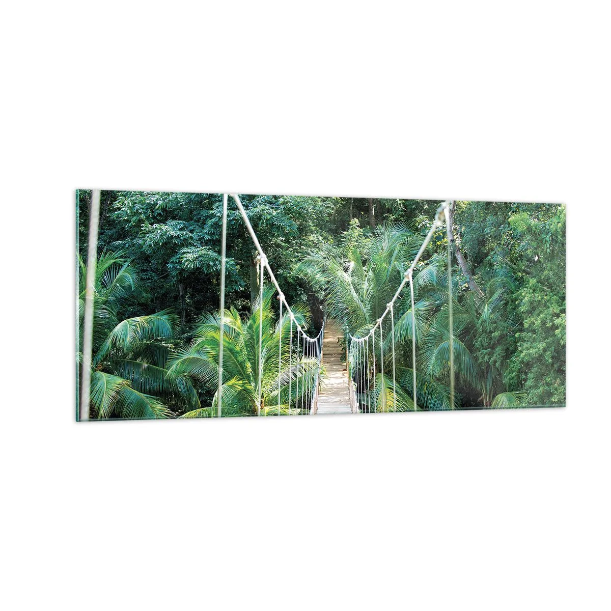 Tablou pe sticlă - Welcome to the jungle! - 100x40 cm