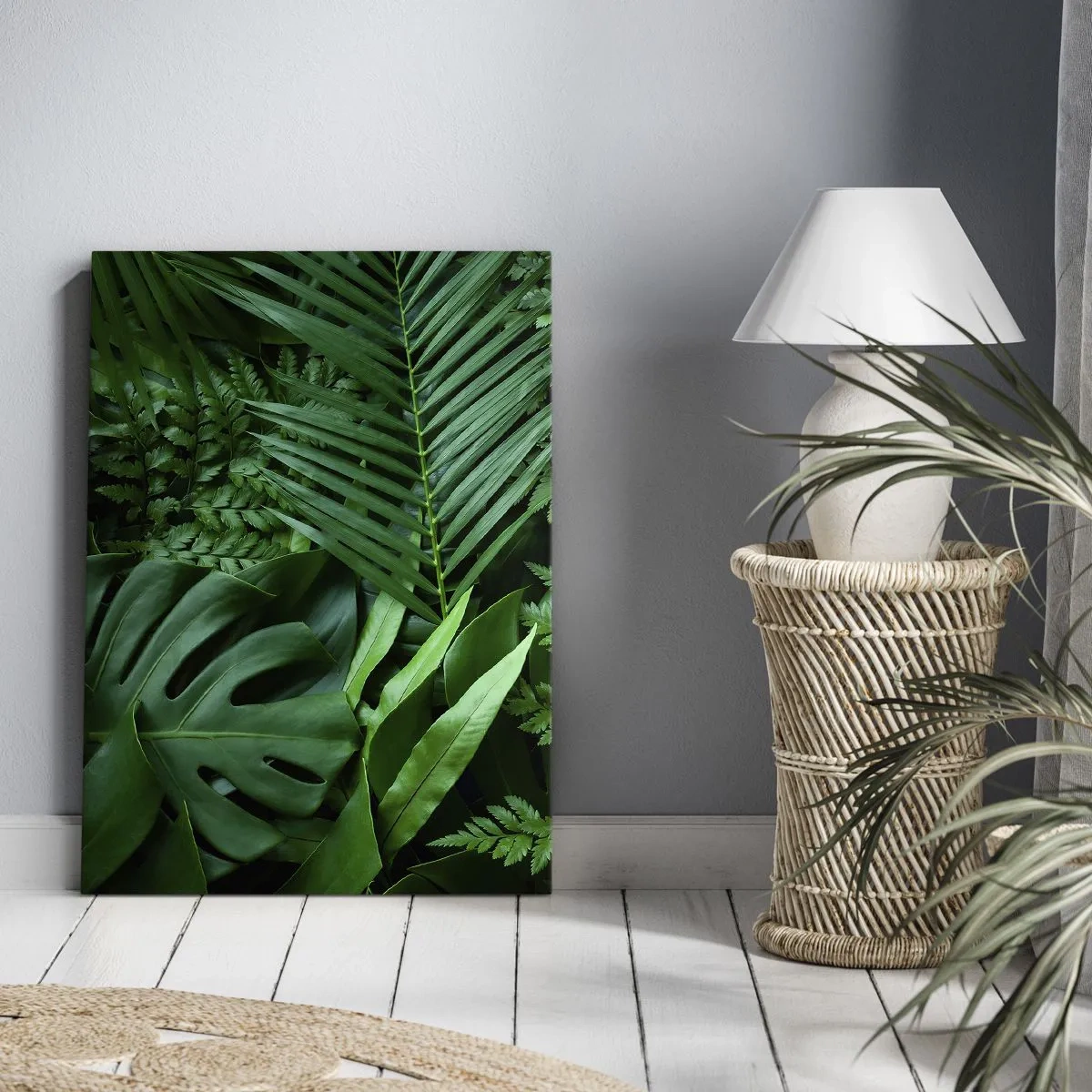 Tablou pe pânză - Înfășurate în verde - 50x70 cm