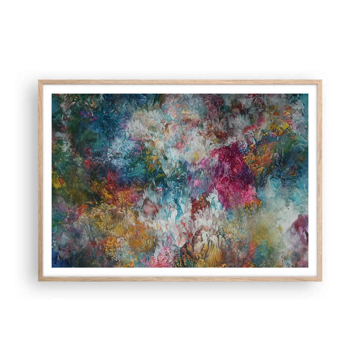 Poster în ramă de stejar deschis - În plină înflorire - 100x70 cm