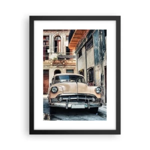 Poster în ramă neagră - O siestă în Havana - 30x40 cm