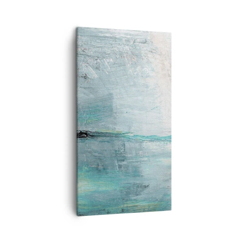 Tablou pe pânză - Orizontal în albastru - 45x80 cm