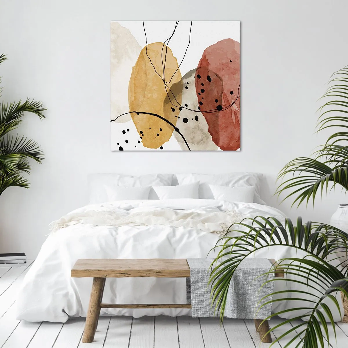 Tablou pe pânză - Ca aerul, limpezi și ușoare - 60x60 cm