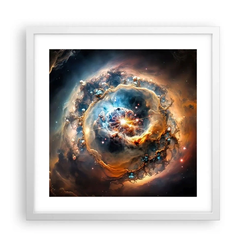 Poster în ramă albă - Început - 40x40 cm
