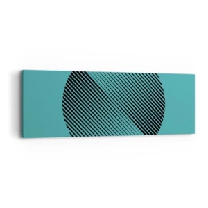 Tablou pe pânză - Cercul - o variație geometrică - 90x30 cm