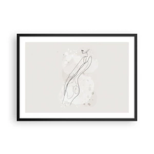 Poster în ramă neagră - Să rătăcești cu privirea - 70x50 cm