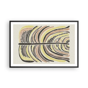 Poster în ramă neagră - Abstracția plină de viață - 91x61 cm