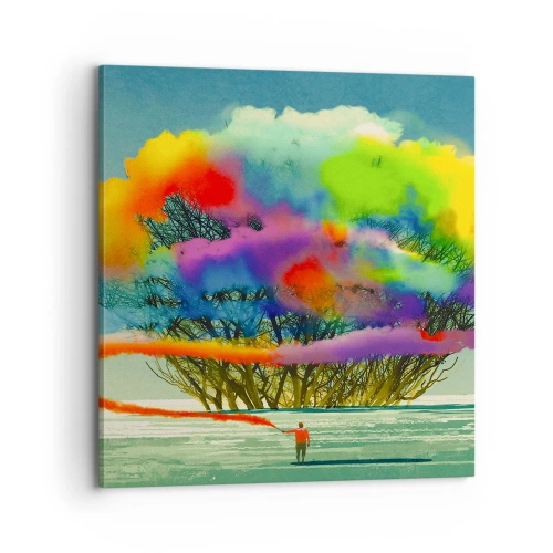 Tablou pe pânză - Aducând această lume la viață - 70x70 cm