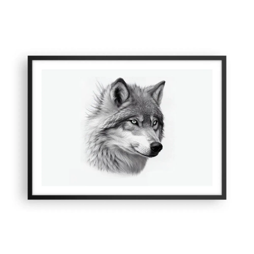 Poster în ramă neagră - Alfa - fără îndoială - 70x50 cm