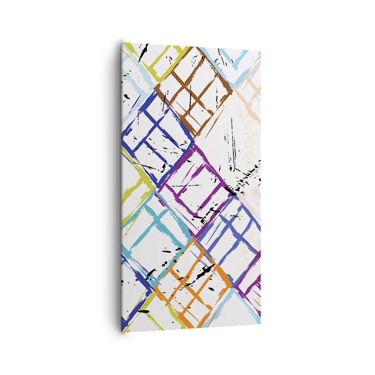 Tablou pe pânză - Ferestre și ferestruici - 65x120 cm