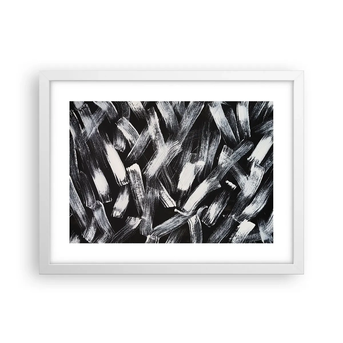 Poster în ramă albă - Abstracție în spirit industrial - 40x30 cm