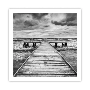 Poster - Aștept ca vântul să fugărească... - 60x60 cm