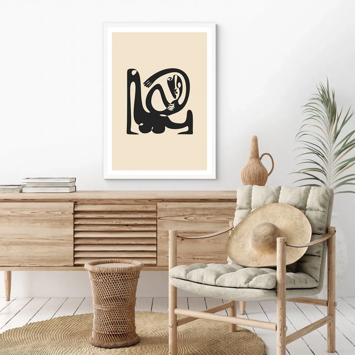 Poster în ramă albă - Aproape Picasso - 30x40 cm