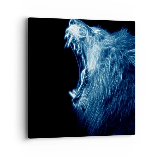 Tablou pe pânză - Mânia înflăcărată a regelui - 40x40 cm