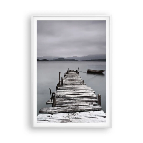 Poster în ramă albă - Poți pleca mâine - 70x100 cm