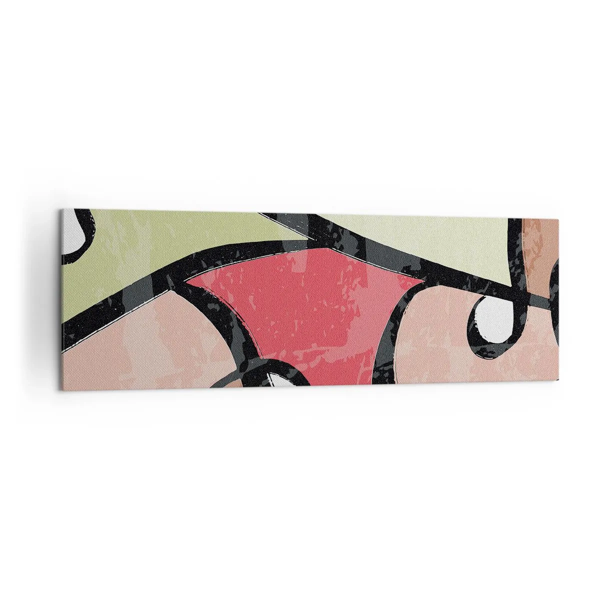 Tablou pe pânză - Piruetă printre culori - 160x50 cm