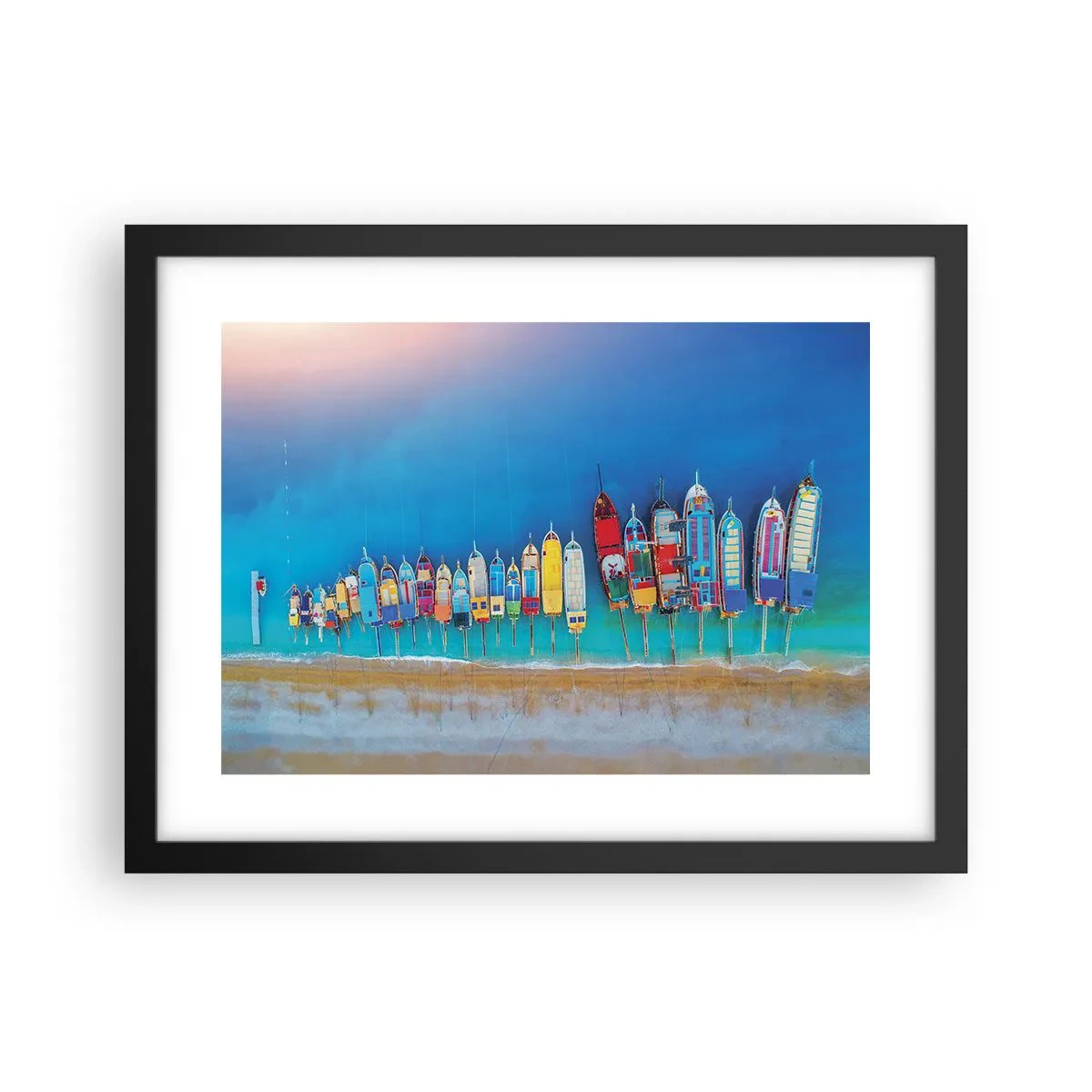 Poster în ramă neagră - Din perspectiva unei păsări - 40x30 cm