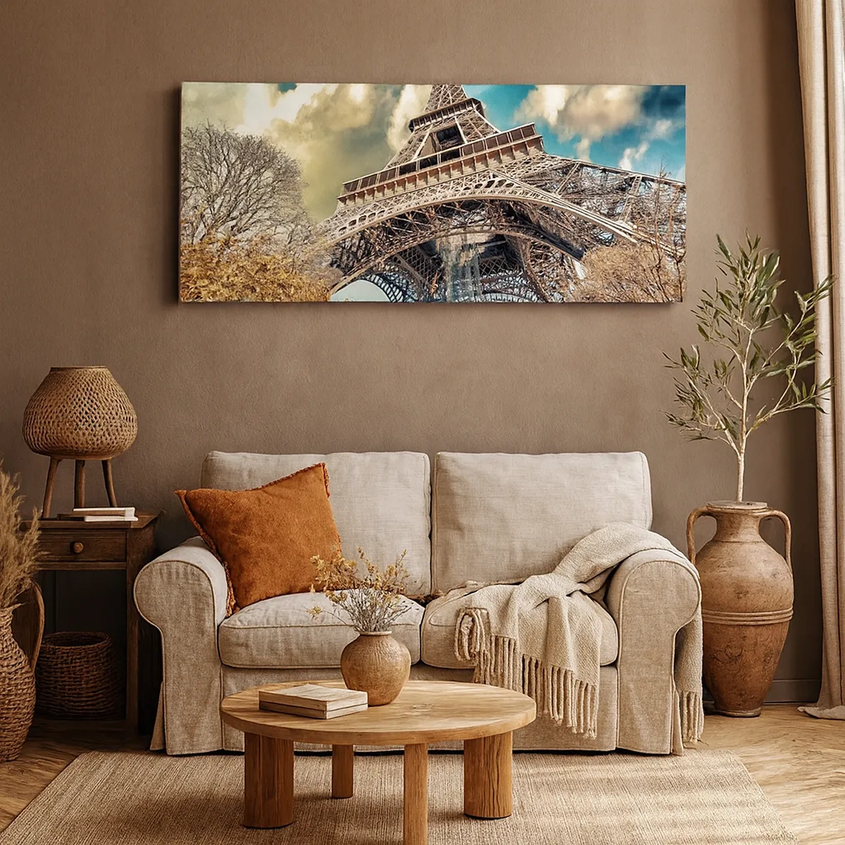 Tablou pe pânză - Și la Paris, în toamna anului .... - 30x30 cm