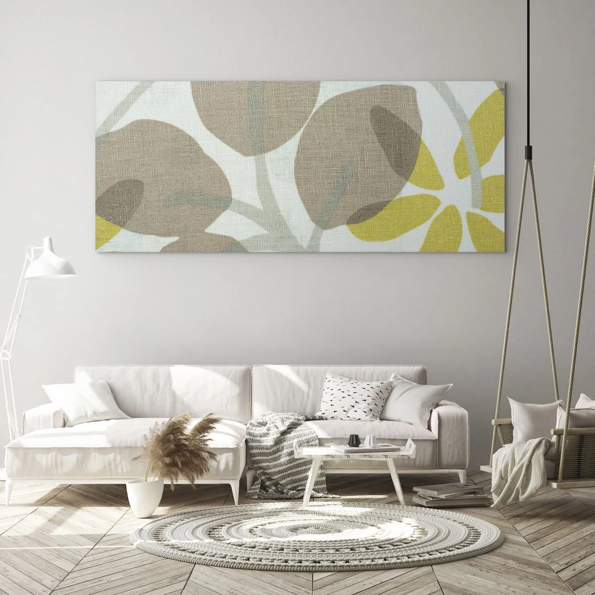 Tablou pe sticlă - Compoziție în plin soare - 100x40 cm