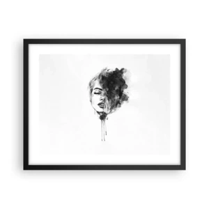 Poster în ramă neagră - La ce visează frumoasa - 50x40 cm