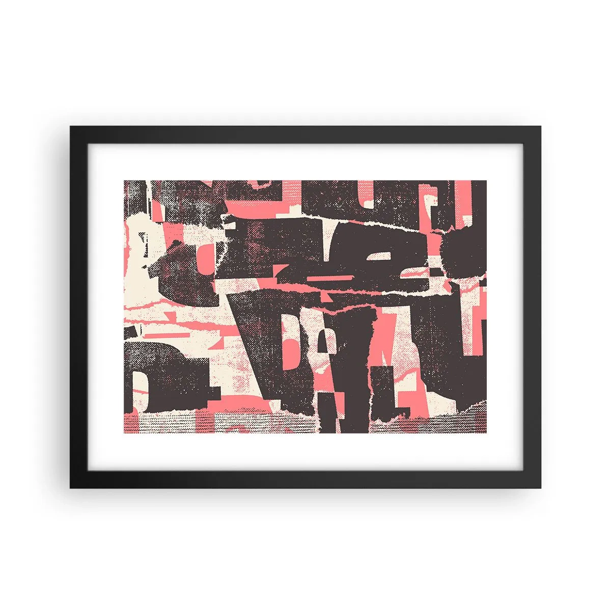 Poster în ramă neagră - Toată această agitație - 40x30 cm