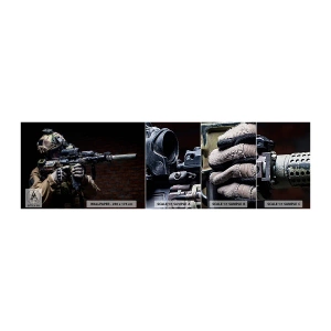 Mostră de Tapet Standard Eco - Eficient mortal - Militar, Puşcă, Armă - 100x30 cm