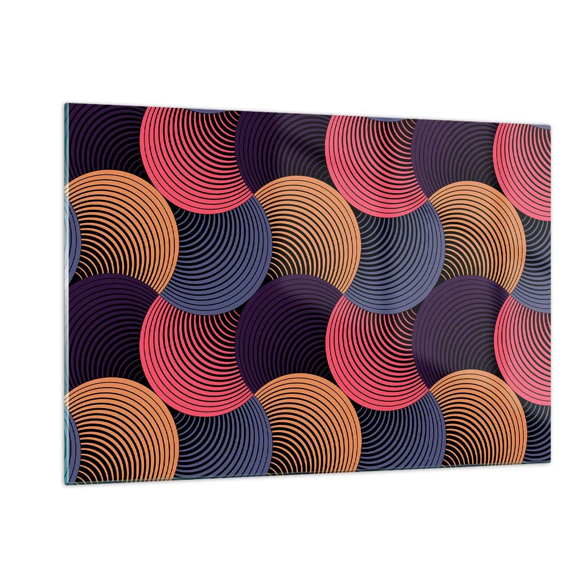 Tablou pe sticlă - Într-un ritm de cerc - 120x80 cm