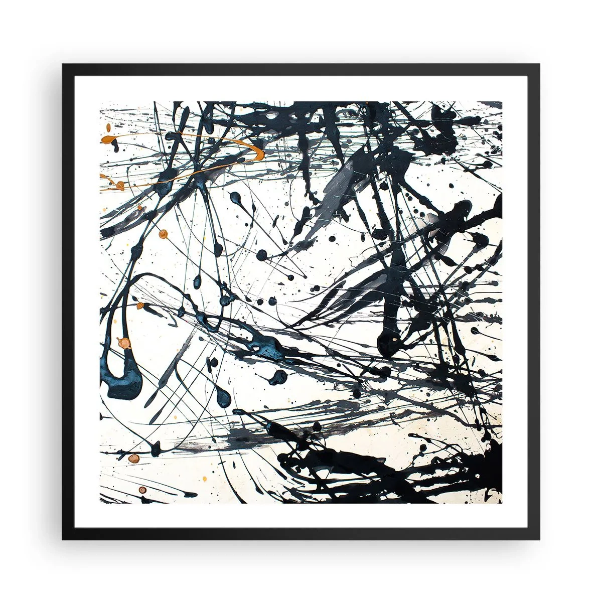 Poster în ramă neagră - Cu sau fără sens? - 60x60 cm