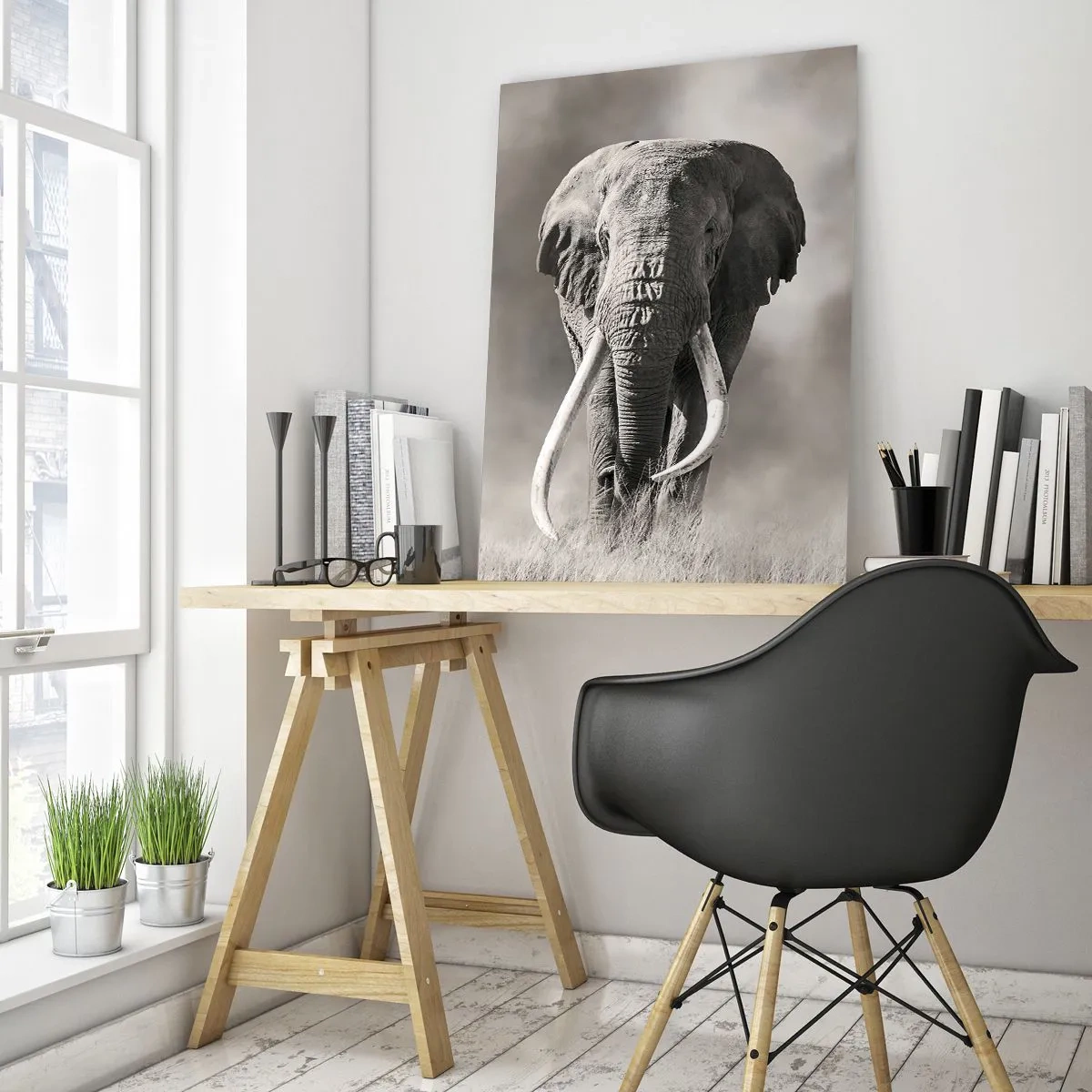 Tablou pe sticlă - Patriarh african - 70x100 cm