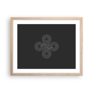 Poster în ramă de stejar deschis - În spirit celtic - 50x40 cm