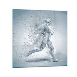 Tablou pe sticlă - Energie pură cristalină - 30x30 cm