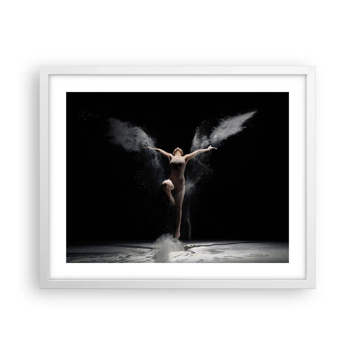 Poster în ramă albă - Elfii există - 50x40 cm