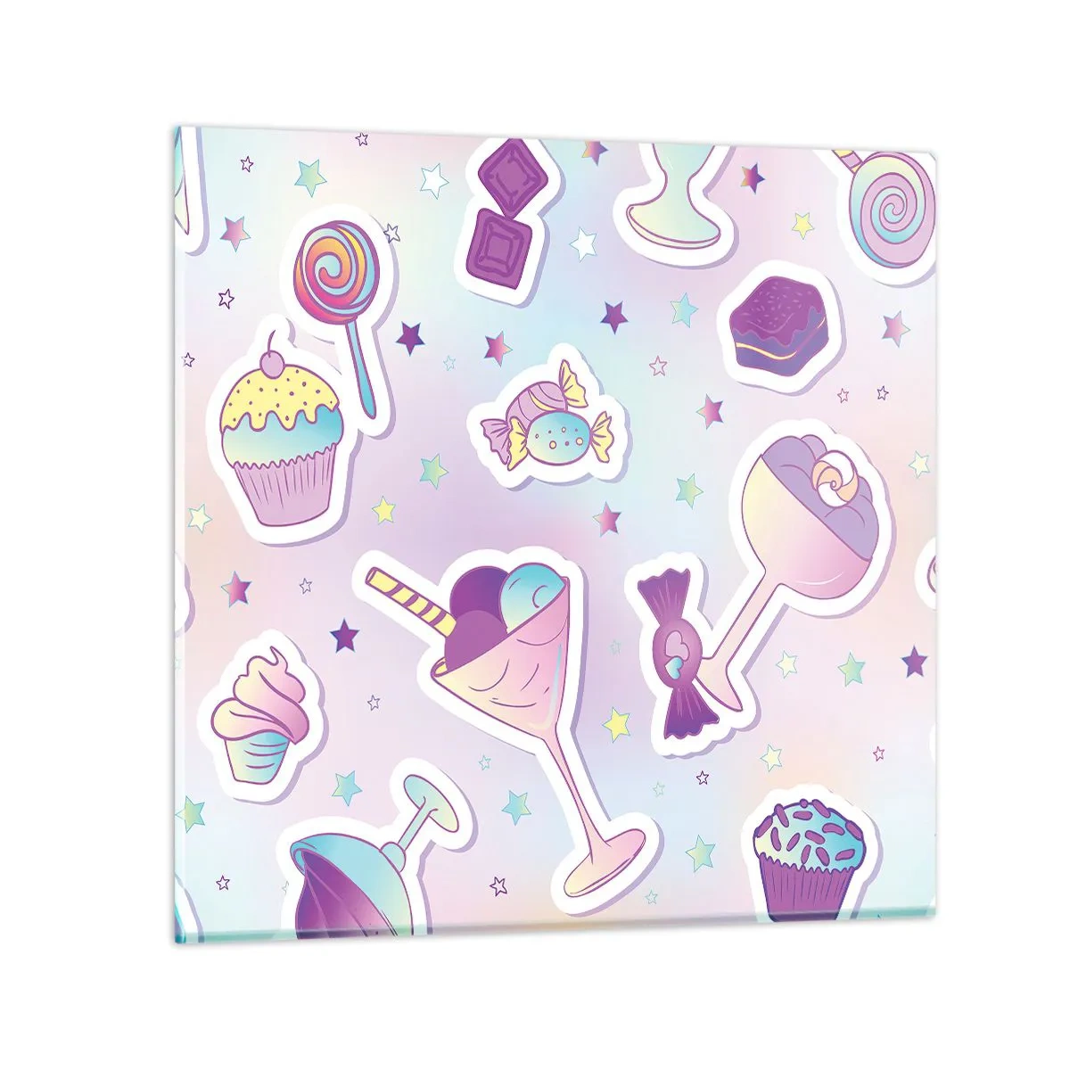 Tablou pe sticlă - Să ai o zi de naștere în fiecare zi - 50x50 cm