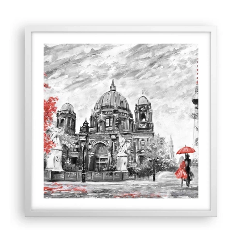 Poster în ramă albă - Reuniune în Berlin - 50x50 cm