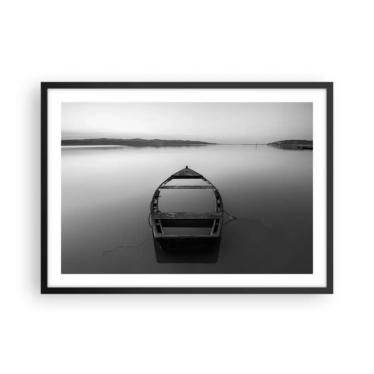 Poster în ramă neagră - Dor și melancolie - 70x50 cm