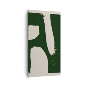 Tablou pe pânză - Golfuri de alb - 65x120 cm