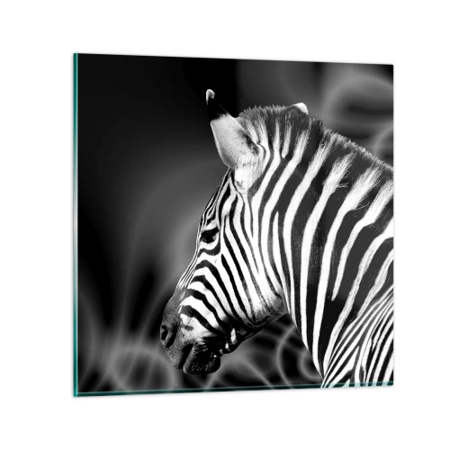 Tablou pe sticlă - Albul e alb și negrul e negru - 60x60 cm