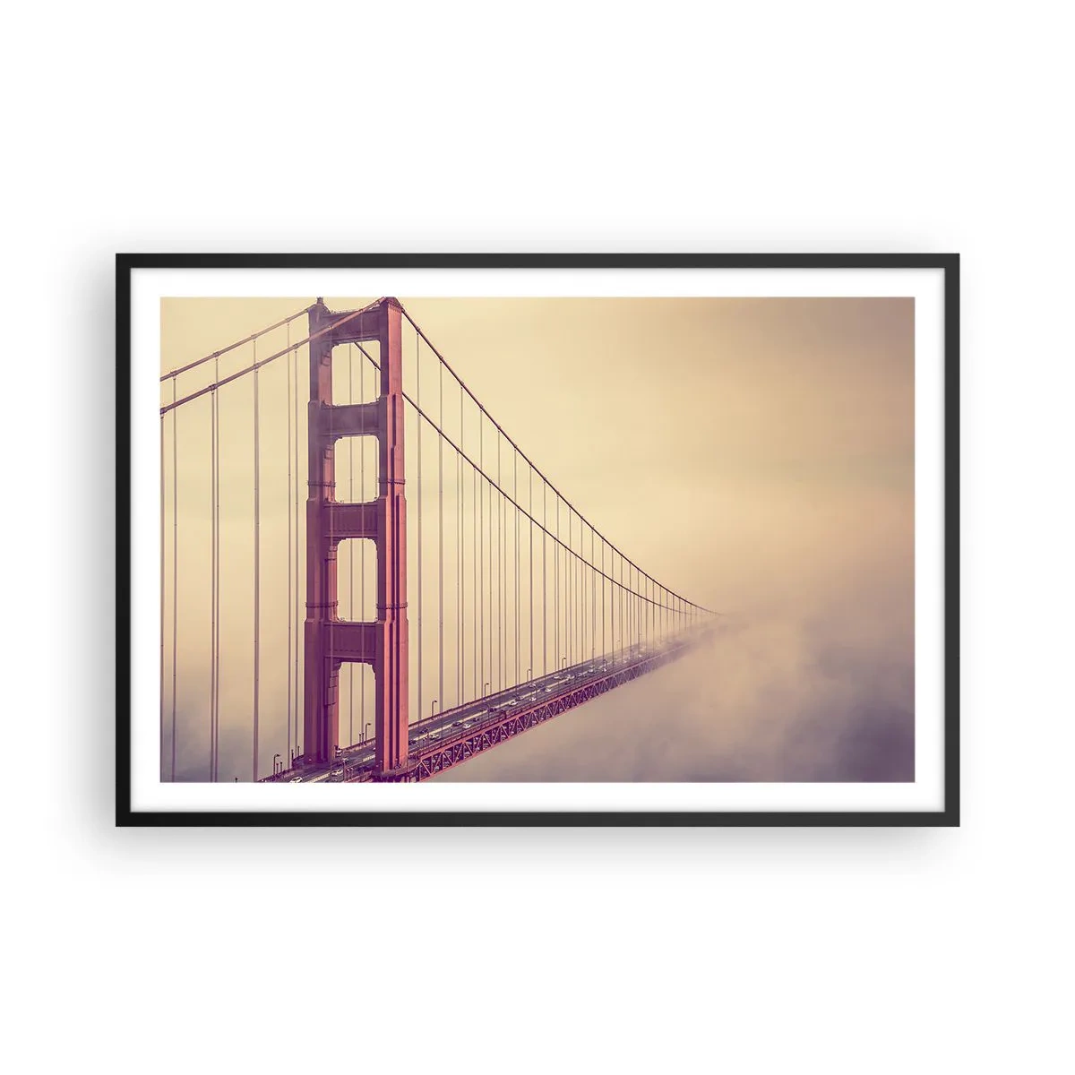 Poster în ramă neagră - Între cer și pământ - 91x61 cm